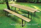 Natural Fir Wooden Beer Table Set With Foldable Legs Bar Table