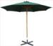 Natural Outdoor Cantilever Umbrella Wooden Market Umbrella For Hotel Cafe