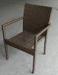 Steel Tube Antique Outdoor Rattan Garden Furniture In Brown Or White