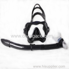 Low volume manufacturer freediving mask/diving mask snorkel set