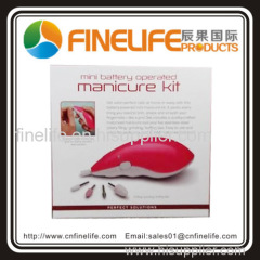 mini battery operated manicure kit