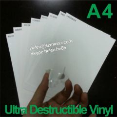 Self Adhesive Destructible Vinyl Film