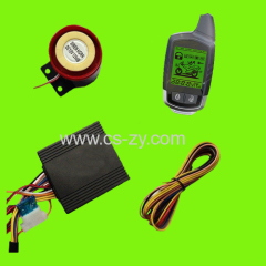 two way motorcycle alarm manual with LCD remote control