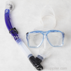 New rubber diving mask and snorkel set factory
