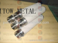 Cartridge type porous seamless powder sintered metal filter