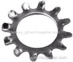 serrted lock wahsers with zinc plated