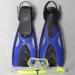New diviing mask sorkel and diving fins three set