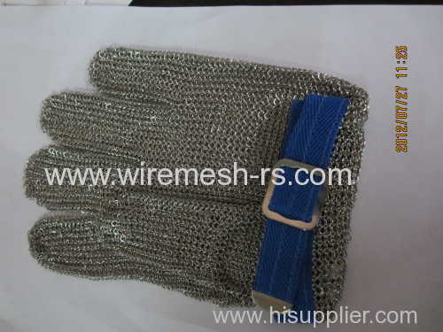 Stainless steel cut resistant safety gloves