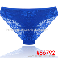 2014 New pretty laced lady bikini panties lady brief stretched cotton short pants women underwear lingerie intimate sexy