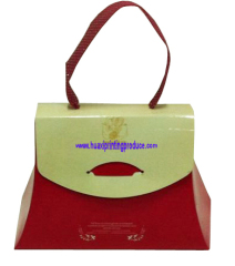 red and yellow handle bags