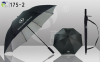 Straight Golf Umbrellas Customized Logos Nylon UV-coated Fabric Windproof Stronger Promo Gifts