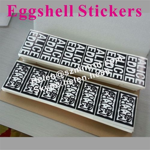 excellent permenent eggshell sticker hard to scrub