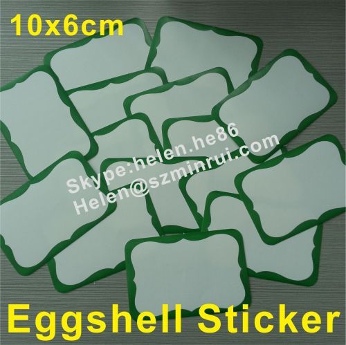 hot sale blank ultra destructible eggshell sticker