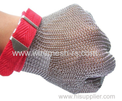 Stainless steel safety glove