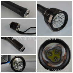 High quality scuba dive lights/flashlight LED/diving torch for sea diving