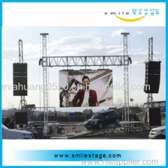 Stage lighting truss for concert event