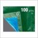 Green / Blue heavy duty waterproof canvas fabric PE Tarpaulin 100 Gram