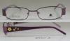 Purple Metal Optical Frames , Women's Rectangular Eyeglass Frames Full Rim