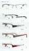 Wine And White Color Optical Frames For Women , Half Rim Rectangular Narrow Frames