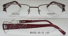 Black / Purple Optical Frames For Women , Stainless Steel Half Frame , Demo Lens