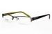 OEM Rectangle Eyeglasses Frames For Women , Half Rim Black And Green Color Custom