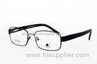 Stainless Steel / Memory Bridge Optical Spectacles Frames For Men Full Rim , Rectangular Shaped