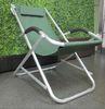 Green Alu Folding Leisure Chairs / Foldable Picnic Chair With Pad