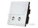 Indoor White / Silver Wireless Wall Light Switches in House 303.825MHz