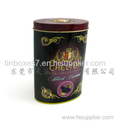 Oval Tea Tin Box