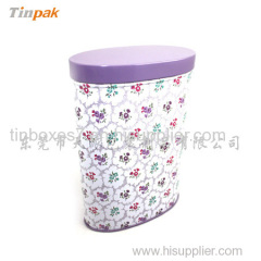 Oval Tea Tin Box