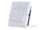 Three Gang Electric Dimmable Light Switch , RF Remote Control Switches