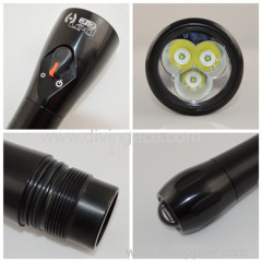 led flashlight diving/underwater diving led flashlight/led scuba flashlights for sale