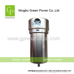 Stainless steel compressed gas filter