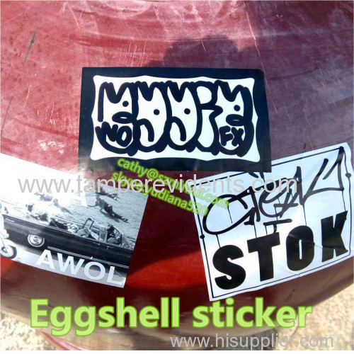 non-removed label sticker customized