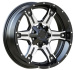 Alloy Wheels Black Machine Face with black big cap