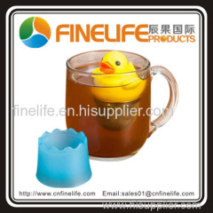 stainless steel tea infuser teapot mini tea strainer strainer floating duck infuser