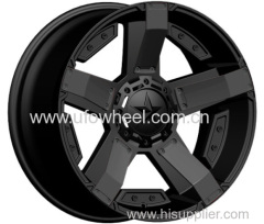 Alloy Wheels BLACK WITH PLASTIC DECORATION