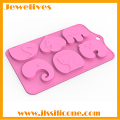 New product Silicone cake mold different cute animals shape