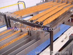 Raised Rib 20 open area 32% plastic conveyor belt