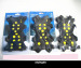 2014 Hot sale SHOE SPIKES AYD 10 x Yellow Fishing Ice Snow Shoe Spikes Grips Crampons Cleats