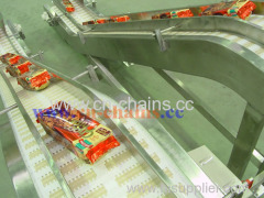 Series E20 Trian Friction Top is a conveyor belt with modules made in rubber