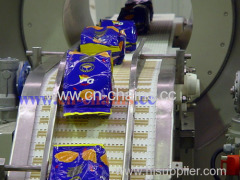 Series E20 Trian Friction Top is a conveyor belt with modules made in rubber