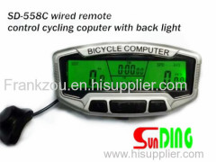 Wireless Waterproof LCD Bike Bicycle Cycle Computer Odometer Speedometer Timer with back light