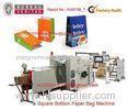 Roll Feeding Square Bottom Paper Bag Making Machines 78 - 190mm Width