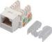 Polycarbonate / ABS Cat5e RJ45 Network keystone jack IDC CE modular jack