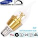 4w SBC B15 dimmable LED clear candle bulb with a 3 year Guarantee 2700k warm white