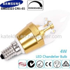 4W E14 Dimmable Candle LED Bulbs in Warm White