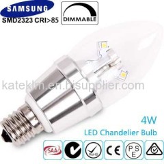 4W Dimmable LED Candle Light 2700K Warm White E17