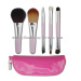 Travel mini makeup brush set pink