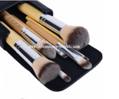 7PCS Bamboo Makeup Brush Set with Nice Packing